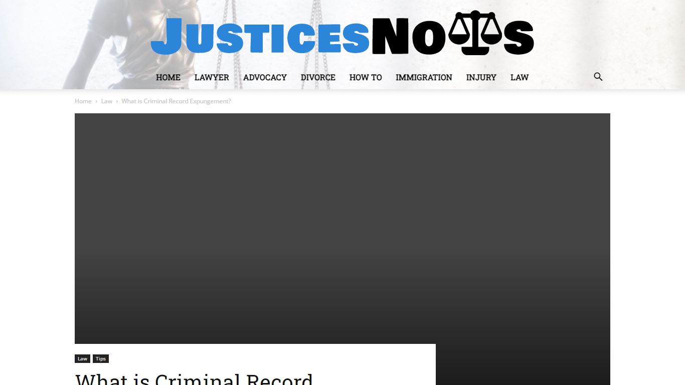 What is Criminal Record Expungement? - JusticesNows